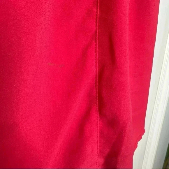 Forever 21 Blouse Sleeveless Semi-Sheer  Red Size Small - Picture 4 of 16